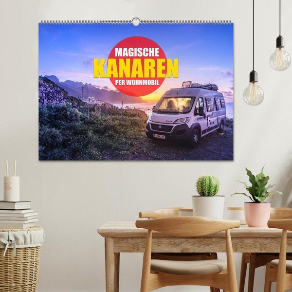 Produktbild: Die KANAREN per WOHNMOBIL (Wandkalender 2026 DIN A2 quer), CALVENDO Monatskalender
