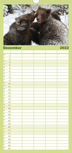 Produktbild: Familienplaner Die lieben Kleinen ... Tierkinder einfach zum Knuddeln (Wandkalender 2022 , 21 cm x 45 cm, hoch)