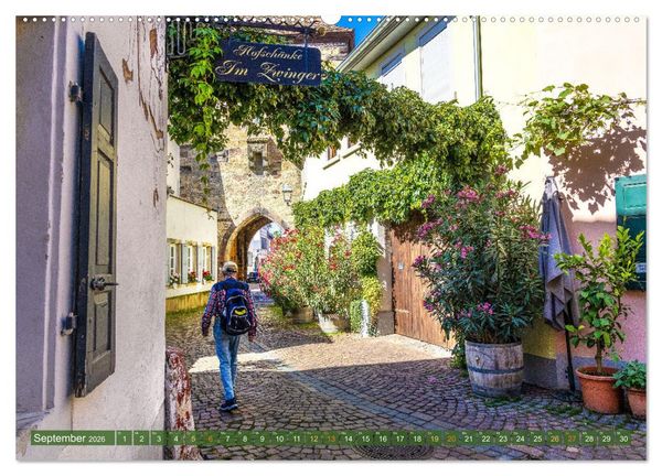 Produktbild: Ein Bummel durch die romantischen Gassen von Freinsheim in der Pfalz (hochwertiger Premium Wandkalender 2026 DIN A2 quer), Kunstdruck in Hochglanz