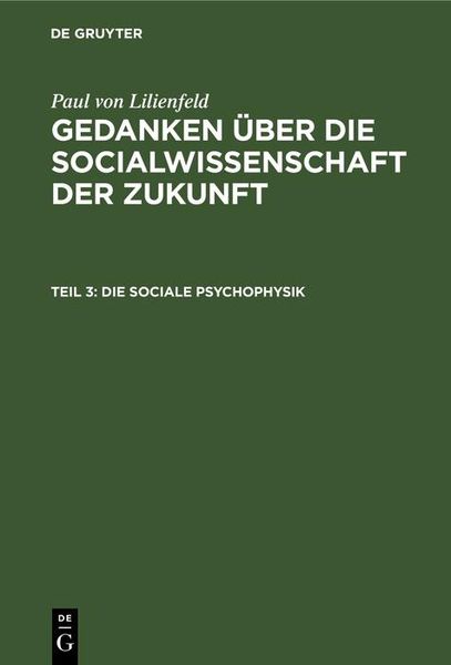 Produktbild: Die sociale Psychophysik