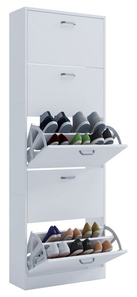 Produktbild: Holz Regal Schuhschrank Schuhkipper Serie Sipos XL
