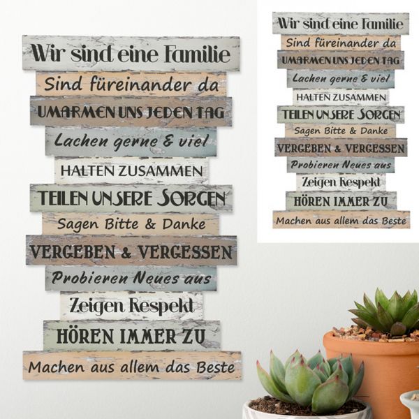 Produktbild: Bild "Familienregeln", ca. 51x33cm