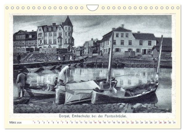 Produktbild: Gruss aus Dorpat - Tartu in historischen Ansichten (Wandkalender 2026 DIN A4 quer), CALVENDO Monatskalender