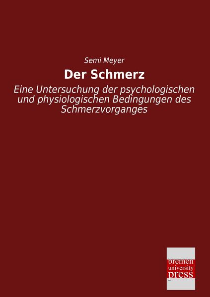 Produktbild: Der Schmerz