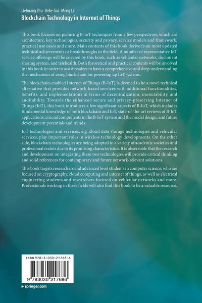 Produktbild: Blockchain Technology in Internet of Things