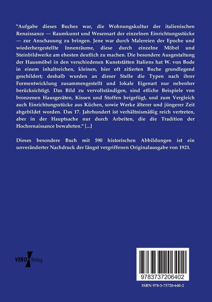 Produktbild: Wohnungskultur und M&ouml;bel der italienischen Renaissance