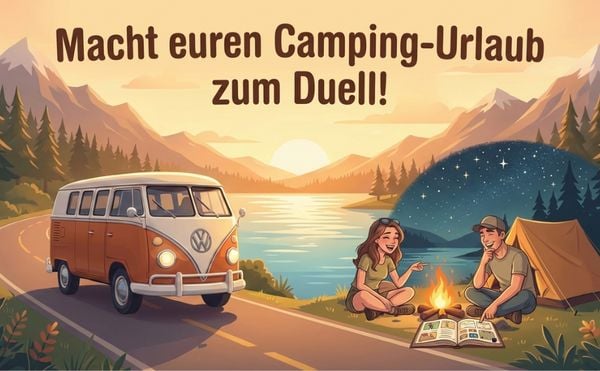 Produktbild: Das Camper-Duell f&uuml;r Paare & Freunde: Nur einer gewinnt am Lagerfeuer! &Uuml;ber 20 1-gegen-1 Battles