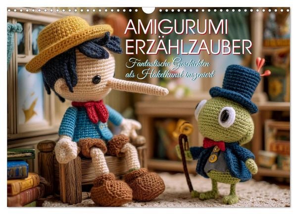 Produktbild: Amigurumi Erz&auml;hlzauber. Fantastische Geschichten als H&auml;kelkunst inszeniert (Wandkalender 2026 DIN A3 quer), CALVENDO Monatskalender