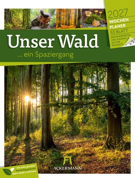 Produktbild: Unser Wald Wochenplaner Kalender 2027