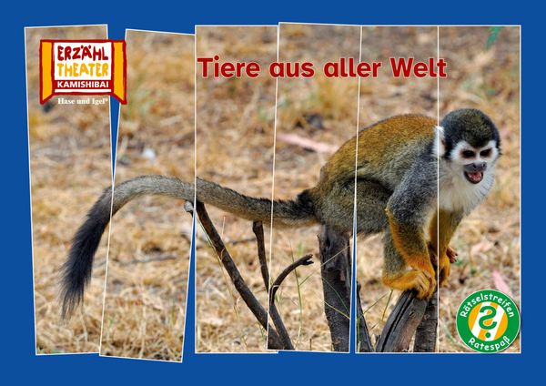 Produktbild: R&auml;tselstreifen Ratespa&szlig;: Tiere aus aller Welt / Kamishibai Bildkarten