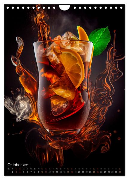 Produktbild: Cocktails - Bew&auml;hrter Genuss neu interpretiert (Wandkalender 2026 DIN A4 hoch), CALVENDO Monatskalender