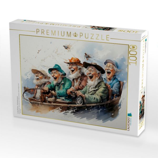 Produktbild: CALVENDO Puzzle Lustige Rentner - Achterbahnsause | 1000 Teile Lege-Gr&ouml;&szlig;e 64x48cm Foto-Puzzle f&uuml;r gl&uuml;ckliche Stunden