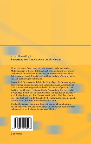 Produktbild: Bewertung von Innovationen im Mittelstand