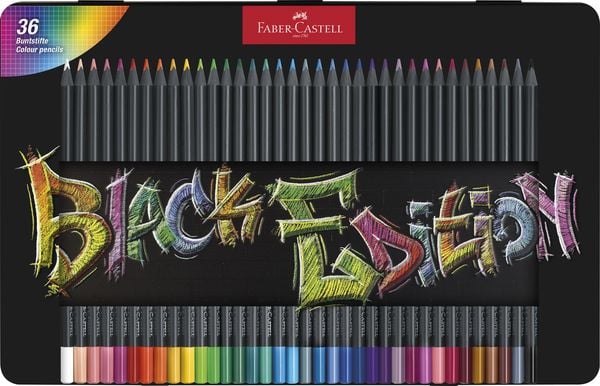 Produktbild: Faber-Castell Buntstifte Black Edition 36er Set