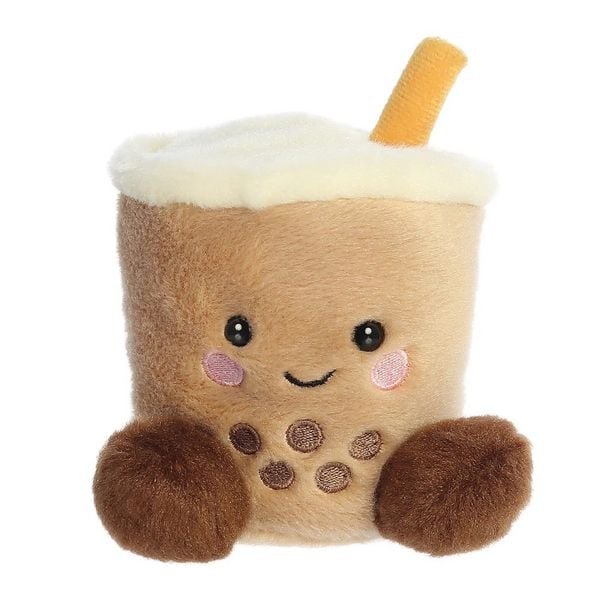Produktbild: Aurora 33687 - Palm Pals Milky Tea Boba Soft Toy, Pl&uuml;sch, 13 cm