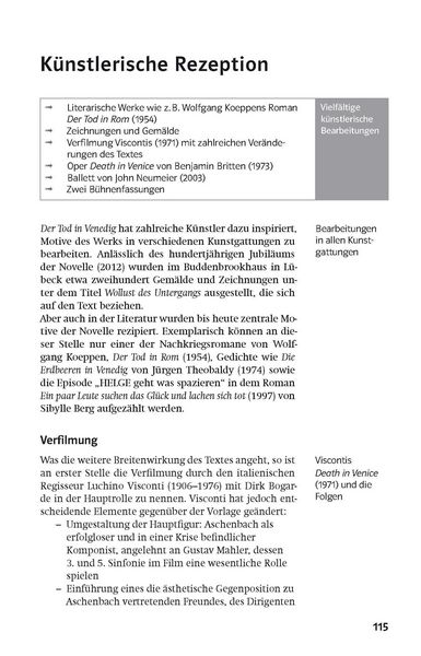 Produktbild: Klett Lekt&uuml;rehilfen Thomas Mann, Der Tod in Venedig