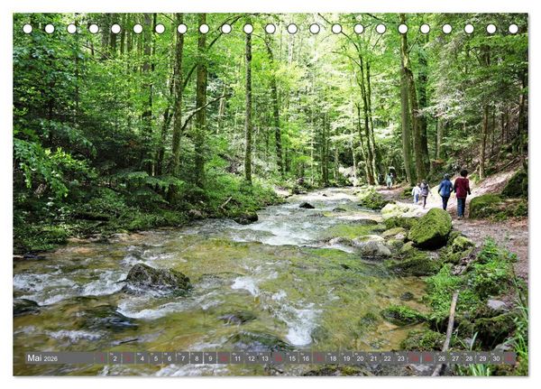 Produktbild: Schwarzwald-Wanderungen (Tischkalender 2026 DIN A5 quer), CALVENDO Monatskalender