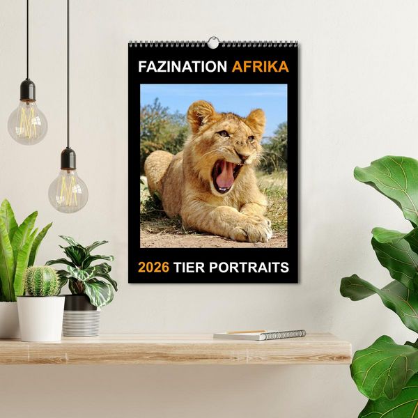 Produktbild: FAZINATION AFRIKA TIER PORTRAITS (Wandkalender 2026 DIN A3 hoch), CALVENDO Monatskalender