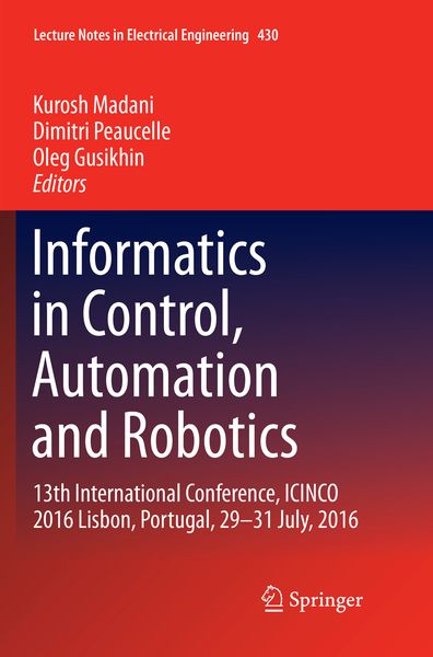 Produktbild: Informatics in Control, Automation and Robotics