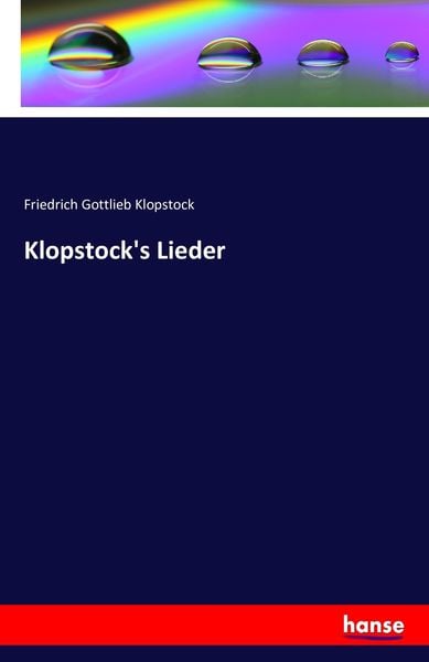 Produktbild: Klopstock's Lieder