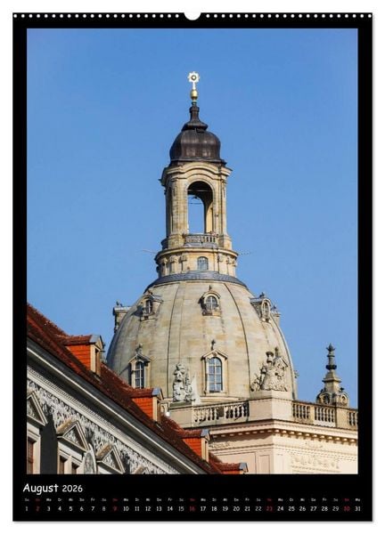 Produktbild: Frauenkirche Dresden (hochwertiger Premium Wandkalender 2026 DIN A2 hoch), Kunstdruck in Hochglanz
