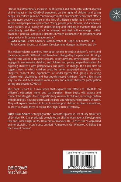 Produktbild: Children&rsquo;s Experience, Participation, and Rights During COVID-19
