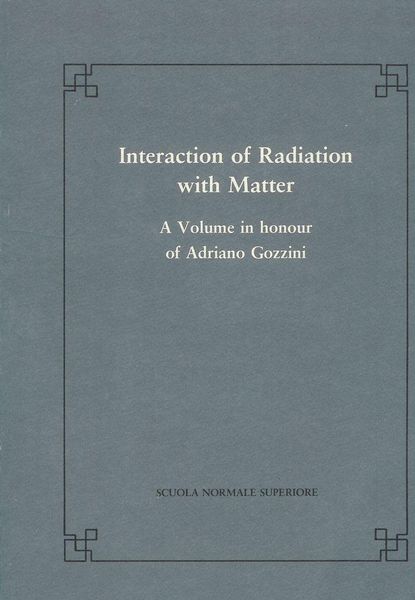 Produktbild: Interaction of radiation with matter