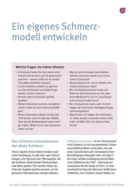 Produktbild: Schmerzen lindern - Praktische Selbsthilfe f&uuml;r ein aktives Leben