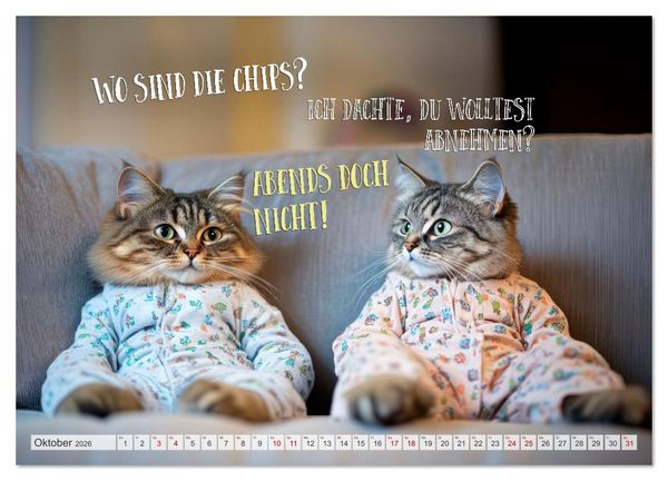 Produktbild: FLAUSCHFIGUR DELUXE Jeden Monat ein H&auml;ppchen Humor (Wandkalender 2026 DIN A2 quer), CALVENDO Monatskalender