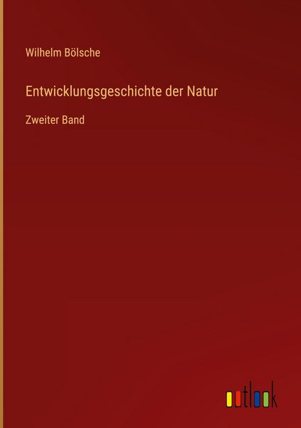 Produktbild: Entwicklungsgeschichte der Natur
