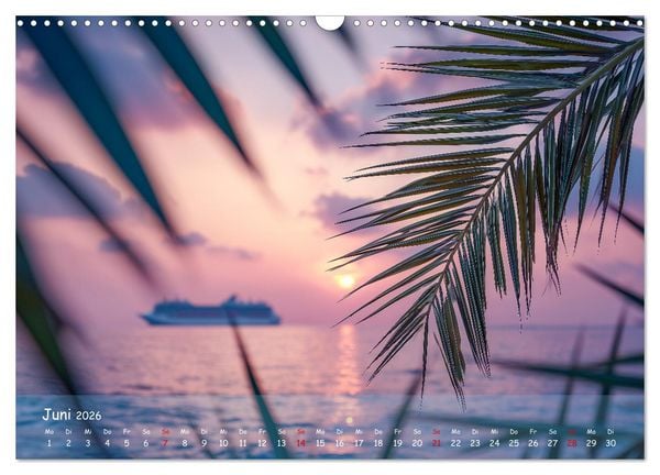 Produktbild: Kreuzfahrtschiffe Kalender - Kreuzfahrten und Giganten der Meere (Wandkalender 2026 DIN A3 quer), CALVENDO Monatskalender