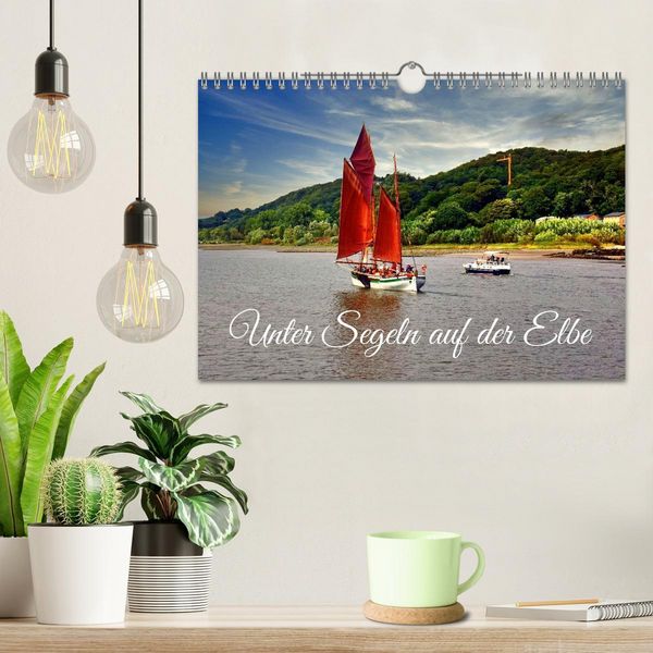Produktbild: Unter Segeln auf der Elbe (Wandkalender 2026 DIN A4 quer), CALVENDO Monatskalender