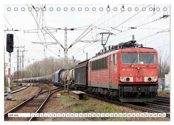 Produktbild: Die Baureihe 250 - Reichsbahnlok in DB-Diensten (Tischkalender 2026 DIN A5 quer), CALVENDO Monatskalender