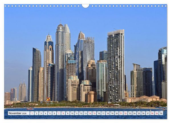 Produktbild: Die EMIRATES zwischen Dubai und Abu Dhabi (Wandkalender 2026 DIN A3 quer), CALVENDO Monatskalender