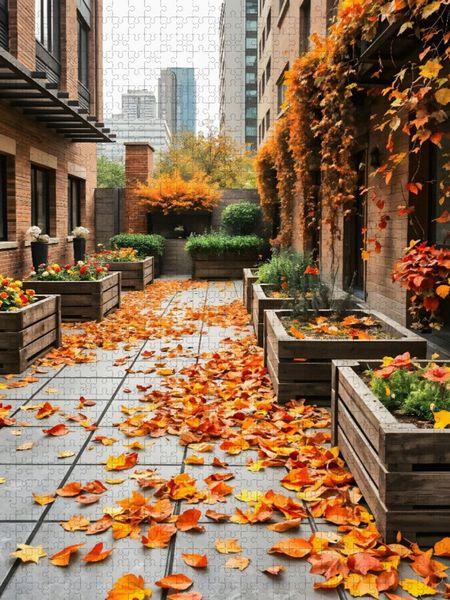 Produktbild: CALVENDO Puzzle Goldener Gartenmoment im Oktober | 1000 Teile Lege-Gr&ouml;&szlig;e 64x48cm Foto-Puzzle f&uuml;r gl&uuml;ckliche Stunden