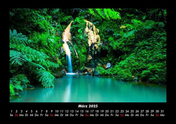 Produktbild: Wasserf&auml;lle 2025 Fotokalender DIN A3