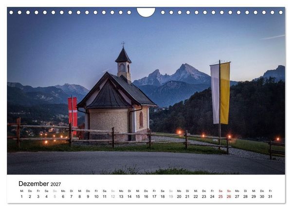 Produktbild: Berchtesgadener Land - Wanderhighlights in Bayern (Wandkalender 2027 DIN A4 quer), CALVENDO Monatskalender