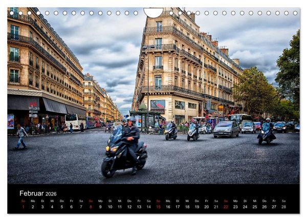 Produktbild: Paris - Impressionen einer Weltstadt (Wandkalender 2026 DIN A4 quer), CALVENDO Monatskalender