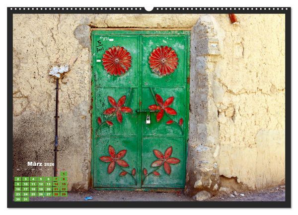 Produktbild: OMAN - Farbenfrohe orientalische T&uuml;ren (hochwertiger Premium Wandkalender 2026 DIN A2 quer), Kunstdruck in Hochglanz