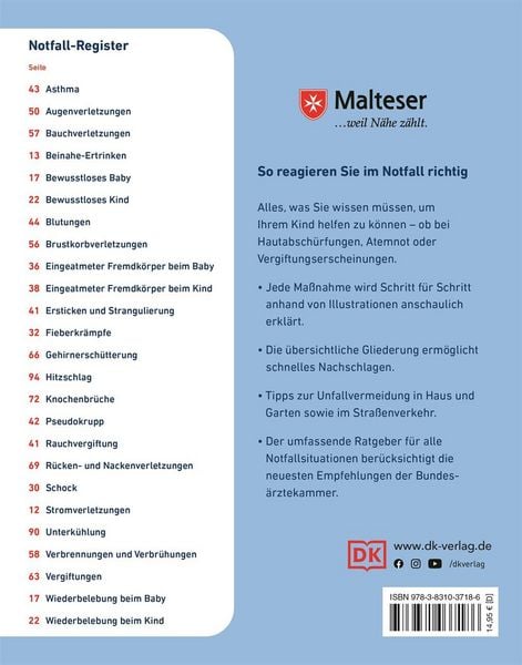 Produktbild: Erste Hilfe f&uuml;r Babys und Kinder