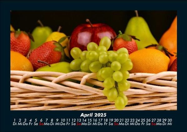 Produktbild: Obstkalender 2025 Fotokalender DIN A5