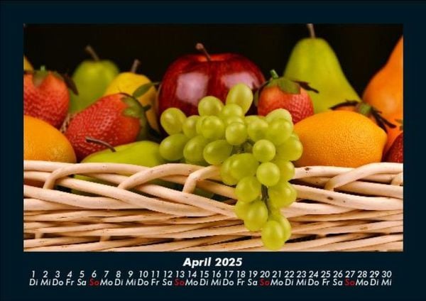 Produktbild: Obstkalender 2025 Fotokalender DIN A5