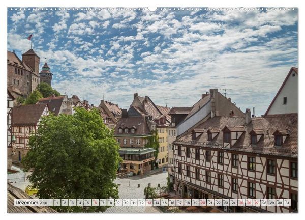 Produktbild: N&Uuml;RNBERG Historisches Stadtherz (Wandkalender 2026 DIN A2 quer), CALVENDO Monatskalender