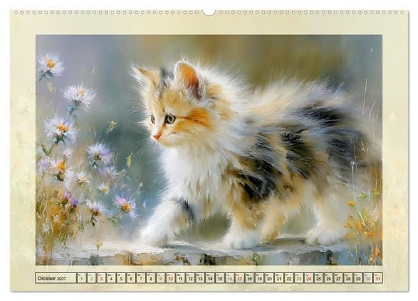 Produktbild: Katzenbabys. Flauschige Gl&uuml;cksmomente (hochwertiger Premium Wandkalender 2027 DIN A2 quer), Kunstdruck in Hochglanz