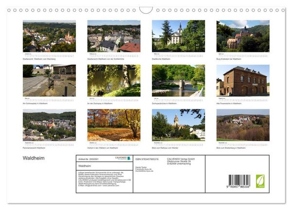 Produktbild: Waldheim (Wandkalender 2026 DIN A3 quer), CALVENDO Monatskalender