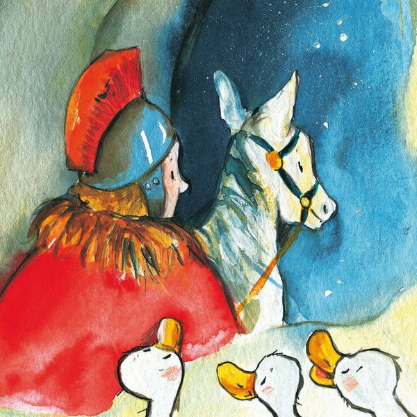 Produktbild: Martin und die Gänse. Die Geschichte von St. Martin. Mini-Bilderbuch. Paket mit 50 Exemplaren zum Vorteilspreis