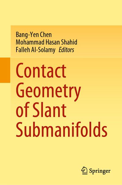 Produktbild: Contact Geometry of Slant Submanifolds