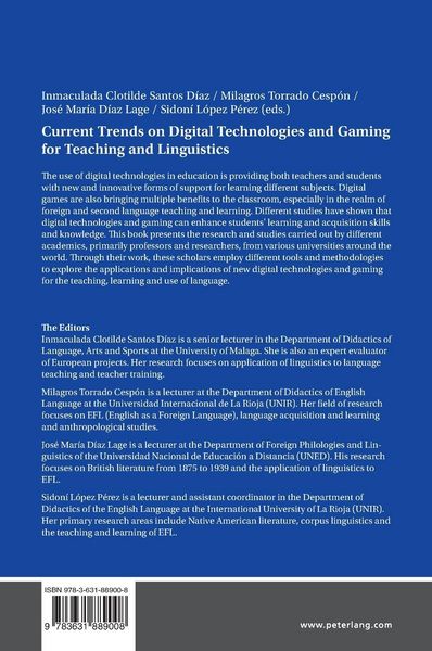 Produktbild: Current Trends on Digital Technologies and Gaming for Teaching and Linguistics
