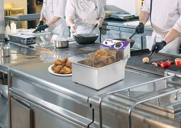 Produktbild: 6l Fritteuse 6l Kontrollleuchte Edelstahl