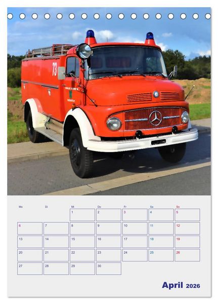 Produktbild: FEUERWEHR-Legende (Tischkalender 2026 DIN A5 hoch), CALVENDO Monatskalender